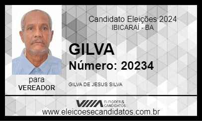 Candidato GILVA 2024 - IBICARAÍ - Eleições