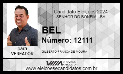 Candidato BEL 2024 - SENHOR DO BONFIM - Eleições