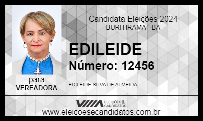 Candidato EDILEIDE 2024 - BURITIRAMA - Eleições