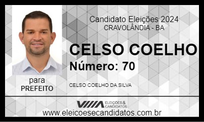 Candidato CELSO COELHO 2024 - CRAVOLÂNDIA - Eleições