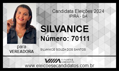 Candidato SILVANICE 2024 - IPIRÁ - Eleições