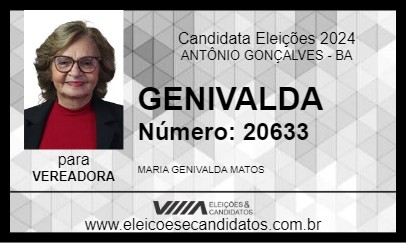 Candidato GENIVALDA 2024 - ANTÔNIO GONÇALVES - Eleições