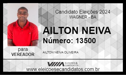 Candidato AILTON NEIVA 2024 - WAGNER - Eleições