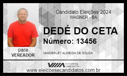 Candidato DEDÉ DO CETA 2024 - WAGNER - Eleições