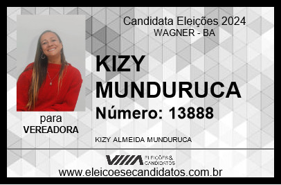 Candidato KIZY MUNDURUCA 2024 - WAGNER - Eleições