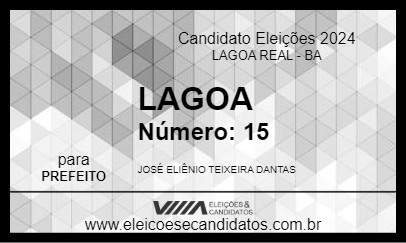 Candidato LAGOA 2024 - LAGOA REAL - Eleições