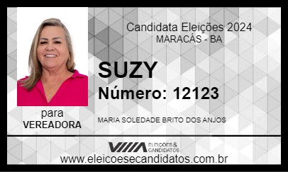 Candidato SUZY 2024 - MARACÁS - Eleições