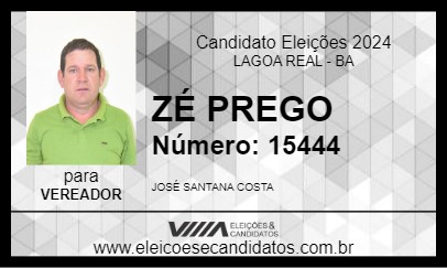 Candidato ZÉ PREGO 2024 - LAGOA REAL - Eleições