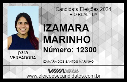 Candidato IZAMARA MARINHO 2024 - RIO REAL - Eleições