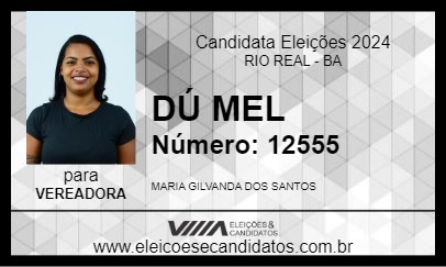 Candidato DÚ MEL 2024 - RIO REAL - Eleições