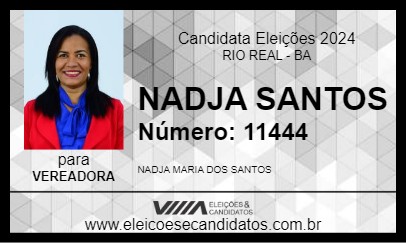 Candidato NADJA SANTOS 2024 - RIO REAL - Eleições