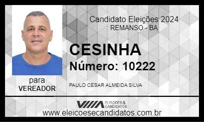 Candidato CESINHA 2024 - REMANSO - Eleições