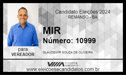 Candidato MIR 2024 - REMANSO - Eleições