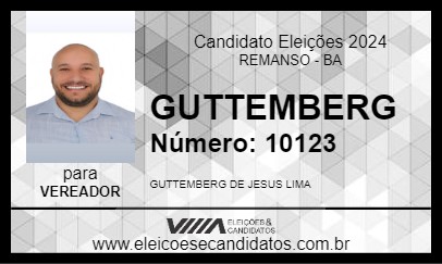 Candidato GUTTEMBERG 2024 - REMANSO - Eleições