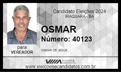 Candidato OSMAR 2024 - IRAQUARA - Eleições