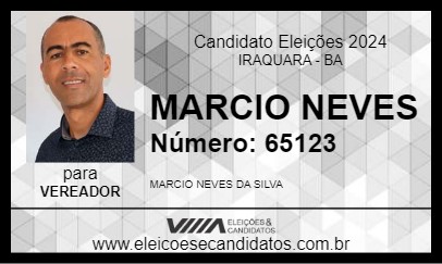 Candidato MARCIO NEVES 2024 - IRAQUARA - Eleições