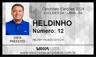 Candidato HELDINHO 2024 - EUCLIDES DA CUNHA - Eleições