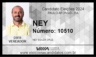 Candidato NEY 2024 - PAULO AFONSO - Eleições