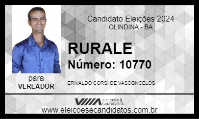 Candidato RURALE 2024 - OLINDINA - Eleições