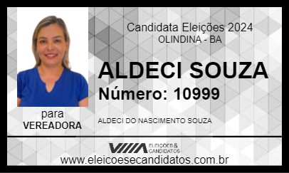 Candidato ALDECI SOUZA 2024 - OLINDINA - Eleições