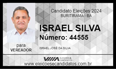 Candidato ISRAEL SILVA 2024 - BURITIRAMA - Eleições