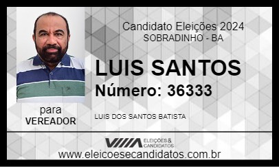 Candidato LUIS SANTOS 2024 - SOBRADINHO - Eleições