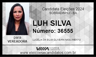 Candidato LUH SILVA 2024 - SOBRADINHO - Eleições