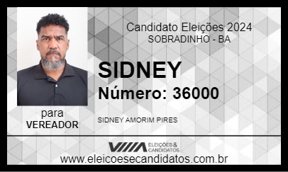 Candidato SIDNEY 2024 - SOBRADINHO - Eleições