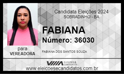 Candidato FABIANA 2024 - SOBRADINHO - Eleições