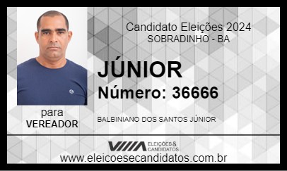 Candidato JÚNIOR 2024 - SOBRADINHO - Eleições