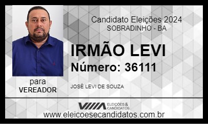 Candidato IRMÃO LEVI 2024 - SOBRADINHO - Eleições