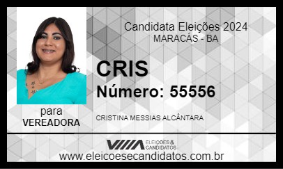 Candidato CRIS ALCÂNTARA 2024 - MARACÁS - Eleições