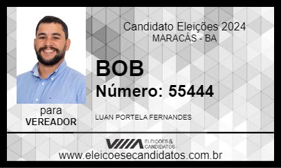 Candidato BOB CARCARÁ 2024 - MARACÁS - Eleições