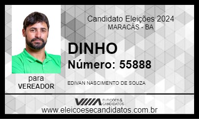 Candidato DINHO DO SALGADO 2024 - MARACÁS - Eleições