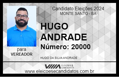 Candidato HUGO ANDRADE 2024 - MONTE SANTO - Eleições