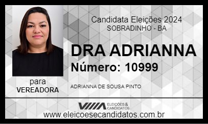 Candidato DRA ADRIANNA 2024 - SOBRADINHO - Eleições