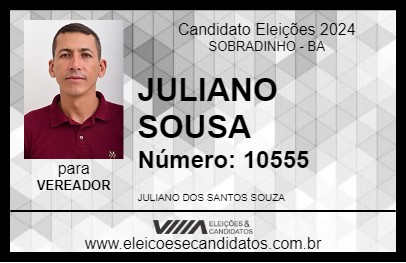 Candidato JULIANO SOUSA 2024 - SOBRADINHO - Eleições