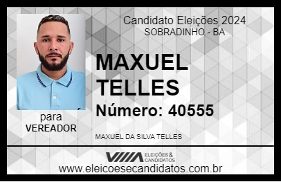 Candidato MAXUEL TELLES 2024 - SOBRADINHO - Eleições