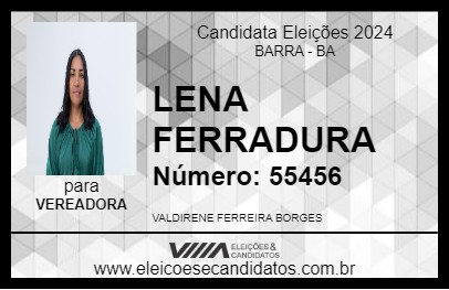 Candidato LENA FERRADURA 2024 - BARRA - Eleições