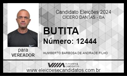 Candidato BUTITA 2024 - CÍCERO DANTAS - Eleições