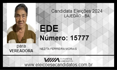 Candidato EDE 2024 - LAJEDÃO - Eleições