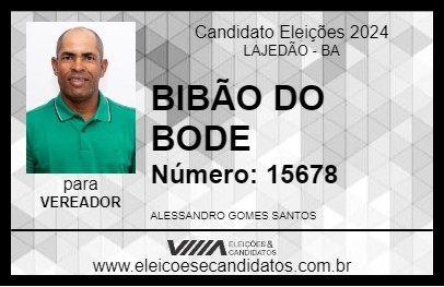 Candidato BIBÃO DO BODE 2024 - LAJEDÃO - Eleições