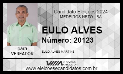 Candidato EULO ALVES 2024 - MEDEIROS NETO - Eleições