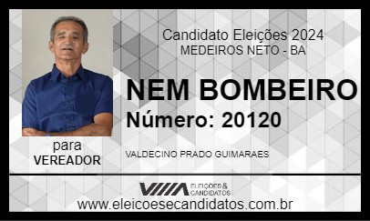 Candidato NEM BOMBEIRO 2024 - MEDEIROS NETO - Eleições