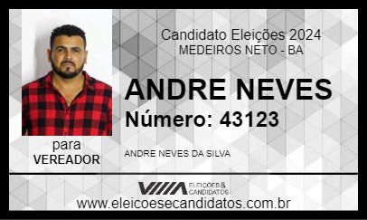 Candidato ANDRE NEVES 2024 - MEDEIROS NETO - Eleições