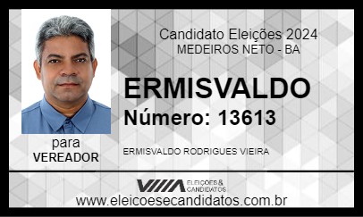 Candidato ERMISVALDO 2024 - MEDEIROS NETO - Eleições