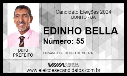 Candidato EDINHO BELLA 2024 - BONITO - Eleições