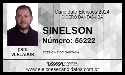 Candidato SINELSON 2024 - CÍCERO DANTAS - Eleições