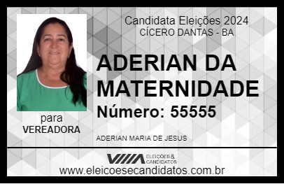 Candidato ADERIAN DA MATERNIDADE 2024 - CÍCERO DANTAS - Eleições