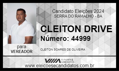 Candidato CLEITON DRIVE 2024 - SERRA DO RAMALHO - Eleições